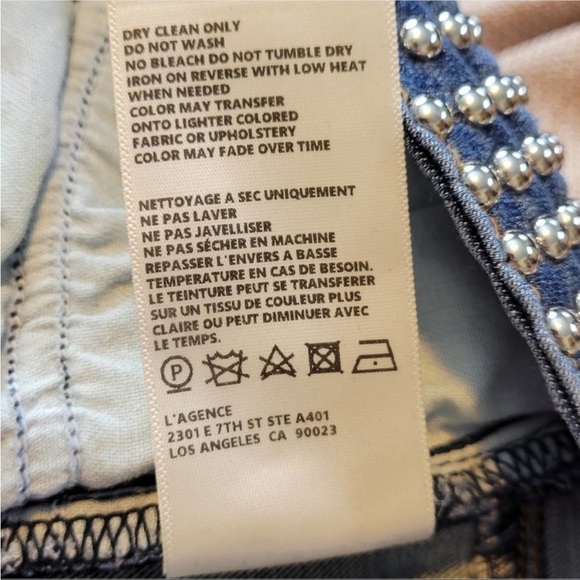 L’Agence Margot Studs Dark Vintage High Rise USA - Picture 5 of 8